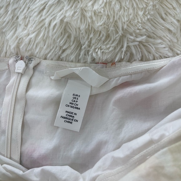 H&M Strapless Floral Dress in Green and Pink - Picture 6 of 7